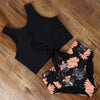Modern High Waist Bikini Leopard Swimsuit Women Bikini Floral Swimsuit Set Two Piece Swimsuit For Women High Neck Bikini Push Up Swimwear Summer High Waisted Bathing Suit by Stevvex
