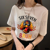 Viral 'Six Seven Bruh' Thanksgiving Meme Tee by Dog Mom Hat