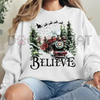 Polar Express "Believe" Christmas Sweatshirt – All Aboard Polar Express Hoodie, Festive Holiday Gift Idea by Dog Mom Hat