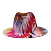 Beautiful Two Tone Luxury Fedora Hat Men's and Women's Hat Unique Retro Design Men's Fedoras Hat Colorful Fedoras Jazz Cap Elegant Soft Hat Wide Brim Party Hats 56-58CM by Stevvex