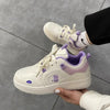 Fashion Spring Womens Sneakers Lace Up Casual Shoes Breathable Comfortable Women's Casual Flats Elegant Soft Walking Sneakers Elegant Soft Design by Stevvex