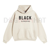 Black "No Cream, No Sugar" Hoodie – Coffee Lover Statement Pullover by Dog Mom Hat
