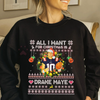 All I Want For Christmas Is Drake Maye Sweatshirt by Dog Mom Hat