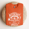 Bitchcraft Adult Humor Halloween Shirt – Casual Softstyle Unisex T-Shirt by Dog Mom Hat