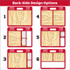 Custom WNBA Basketball Coaching Board 11.4 x 9.4 in (Magnetic) by Hoopsbasket.com