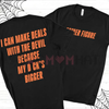 Father Figure T-Shirt – "I Can Make Deals With Because My D Bigger" Bold Slogan Tee by Dog Mom Hat