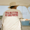 "I'm a Slut for My Girlfriend" Funny Couple Shirt – Y2K Quote Tee | Valentines Day Gift for Boyfriend by Dog Mom Hat