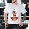 Black Woman And Books Stack Afro Girl Book Lover T-Shirt – Unisex Reading Graphic Tee by Dog Mom Hat