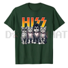 Cute "Hiss Cats Rock" Kittens T-Shirt by Dog Mom Hat