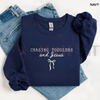 "Chasing Jesus and Toddlers" Coquette Sweatshirt by Dog Mom Hat