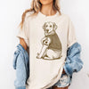 Golden Retriever "I Love Mom" Tattoo Shirt by EnjoyMyDesign LLC
