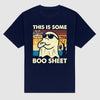 "This is Some Boo Sheet" Ghost T-Shirt - Funny Retro Halloween Apparel for Men & Women