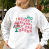 Minimalist "HBD Jesus" Funny Christmas Crewneck – Unisex Sarcastic Holiday Sweatshirt by Dog Mom Hat