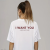 "I Want You I Just Can't Flirt" T-Shirt by Dog Mom Hat