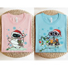 Cartoon Movie Characters Inspired Christmas Lights Matching T-Shirt – Funny Holiday Family Tees by Dog Mom Hat