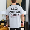 "Blue Collar Daddy" Industrial Graphic T-Shirt by Dog Mom Hat
