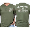 USMC 250th Anniversary Commemorative T-Shirt by Dog Mom Hat