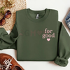Minimalist 'For Good' Positive Statement Jumper sweatshirt by Dog Mom Hat