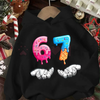 67 Legacy Christmas Hoodie – Six Seven Vintage Year Pullover by Dog Mom Hat