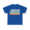 Vintage "Jesus King" T-Shirt – Classic Christian Cotton Menswear Tee, Retro Religious Graphic Shirt by Dog Mom Hat