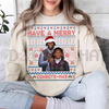 Merry "Pickens Lamb" Christmas Ugly Graphic Sweatshirt by Dog Mom Hat