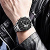 New Men Luxury Watches Leather Strap Waterproof Sport Quartz Chronograph Military Watch Men Clock by Stevvex