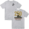 Marines 250th Birthday T-Shirt MADE IN USA – USMC 250 Year Anniversary Patriotic Tee by Dog Mom Hat