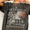 Artemis II Around The Moon Vintage T-Shirt by Dog Mom Hat