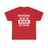 Witty 'I'm Buys*xual' Heavy Cotton Beer Shirt by Dog Mom Hat