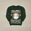 All I Want For Xmas MgKelly Music SweatShirt – Unisex Holiday Fan Gift, Machine Gun Kelly Band Apparel, Festive Rock Crewneck by Dog Mom Hat