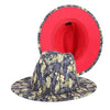 Beautiful Two Tone Luxury Fedora Hat Men's and Women's Hat Unique Retro Design Men's Fedoras Hat Colorful Fedoras Jazz Cap Elegant Soft Hat Wide Brim Party Hats 56-58CM by Stevvex
