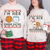 Matching Naughty & Nice List Christmas Sweatshirts by Dog Mom Hat