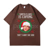 The Office Christmas Vintage T-Shirt - Michael Scott Santa Claus Meme Tee, Funny Holiday TV Show Gift, Unisex Dunder Mifflin Apparel