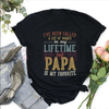 "Papa Is My Favorite Name" Father's Day T-Shirt by Dog Mom Hat