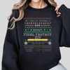 FFXIV Christmas Sweatshirt – "Critically Acclaimed Online RPG" Holiday Crewneck by Dog Mom Hat