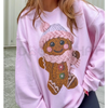 Faux-Stitch Gingerbread Christmas Sweate by Dog Mom Hat