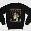 'Gallo Fino' Premium Unisex Sweatshirt – Latin Cultural Pride Jumper, Spanish Slogan Apparel, Cozy Casual Wear by Dog Mom Hat
