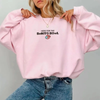 Youth & Adult "Here for the Benito Bowl" Embroidered Sweatshirt – Puerto Rican Football Crewneck, Custom BBunny Top, Superbowl 2026 by Dog Mom Hat