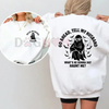 "Dead Husband Club" Sweatshirt – Funny "Go Ahead, Tell My Husband" Slogan, Unisex Graphic Tee, Soft Cotton by Dog Mom Hat