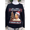 "All I Want for Christmas" Music Lover Gift sweatshirt by Dog Mom Hat
