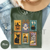 Halloween Cute Ghost Pumpkin Cat Shirt – Retro Ghost Tee, Spooky Cute Fall Outfit, Vintage Halloween Cat Shirt by Dog Mom Hat