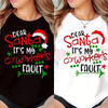 "Dear Santa It's My Coworker's Fault" T-Shirt by Dog Mom Hat