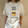 Rustic Farm Humor T-Shirt – "Beer Time" Chicken Graphic Tee by Dog Mom Hat