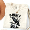 Comfort Colors F-Caw-F T-Shirt – Witty Crow Art, Sassy Raven Funny Tee, Edgy Humor Shirt, Bold Statement Top