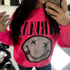 Edgy Monochromatic Urban Camo Crewneck by Dog Mom Hat