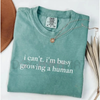 "I Can't I'm Busy Growing A Human" Shirt – Funny Pregnancy Tee by Dog Mom Hat