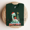 Light Green "Holly Jolly" Tee – Unisex Christmas Holiday Shirt by Dog Mom Hat