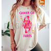 "Queen of Farts" Funny Joke T-Shirt by Dog Mom Hat