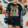 Witchy Halloween Shirt – Sanderson Sister T-Shirt, Coquette Bow, Salem Witches Retro Fall Outfit by Dog Mom Hat