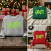 Cozy Grinchy Christmas Hater Pullover by Dog Mom Hat